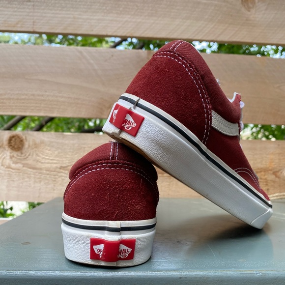 Maroon Old Skool Vans - Picture 4 of 5